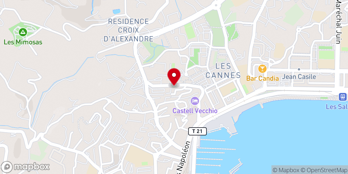 Map showing location of Église évangélique Mission chrétienne plein feu internationale