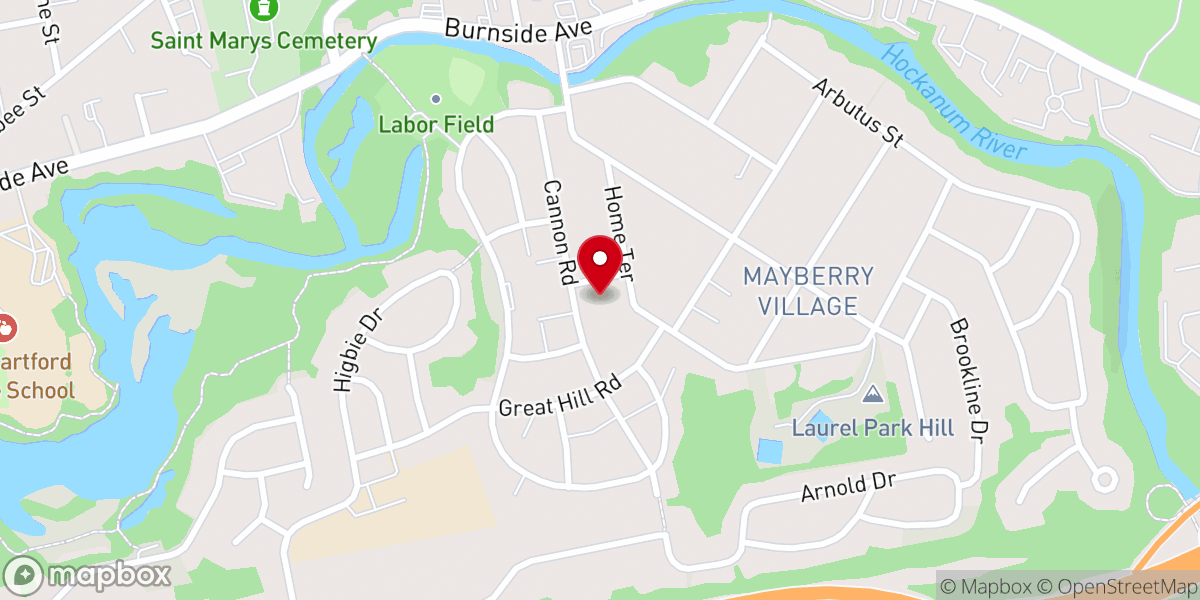 Map showing location of Saint Isaac Jogues Church