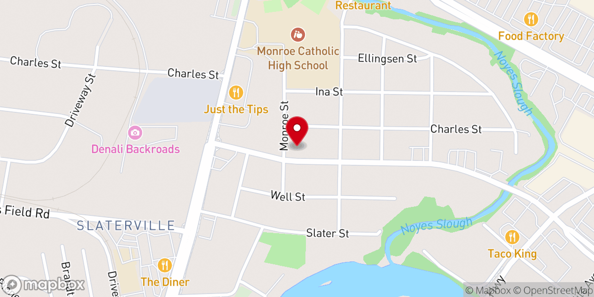 Map showing location of Korean Agape Mission Church