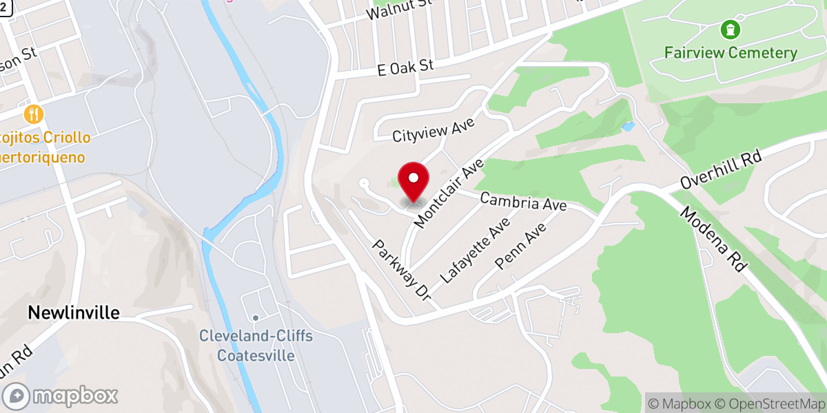 Map showing location of Iglesia Pentecostal Fuente De Agua Viva