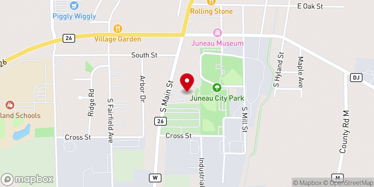 Map showing location of St John's Lutheran School