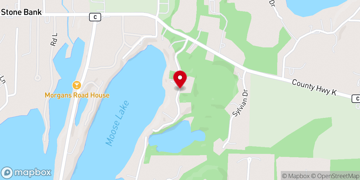 Map showing location of Krause Richard A