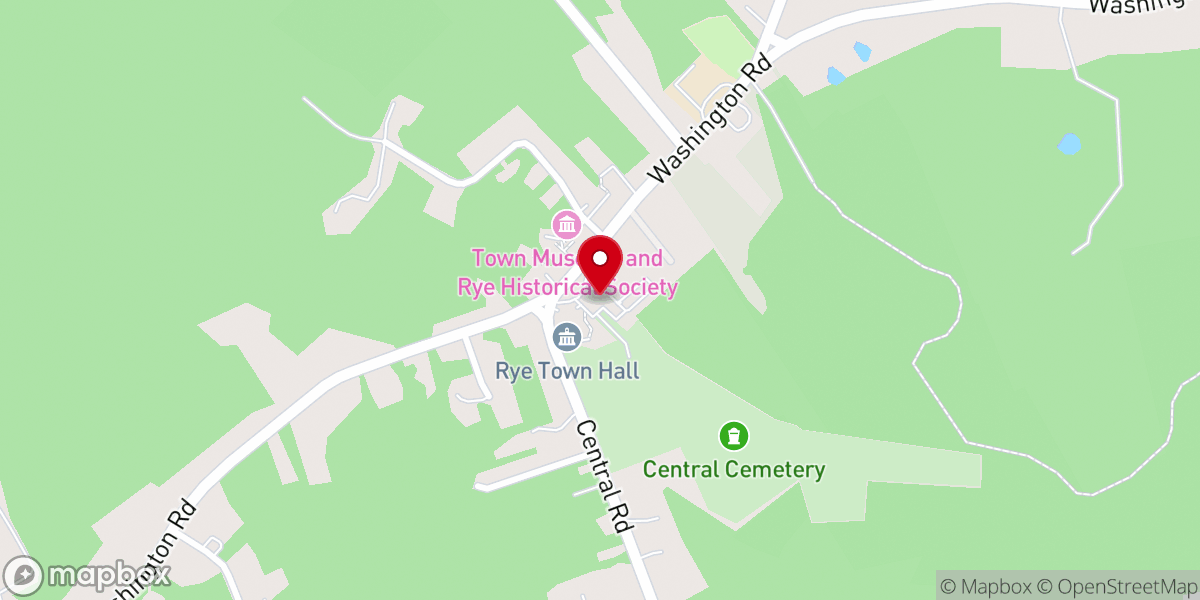 Map showing location of Rye Congregational Church