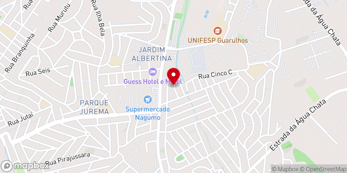 Map showing location of Igreja Batista em Nova Cidade