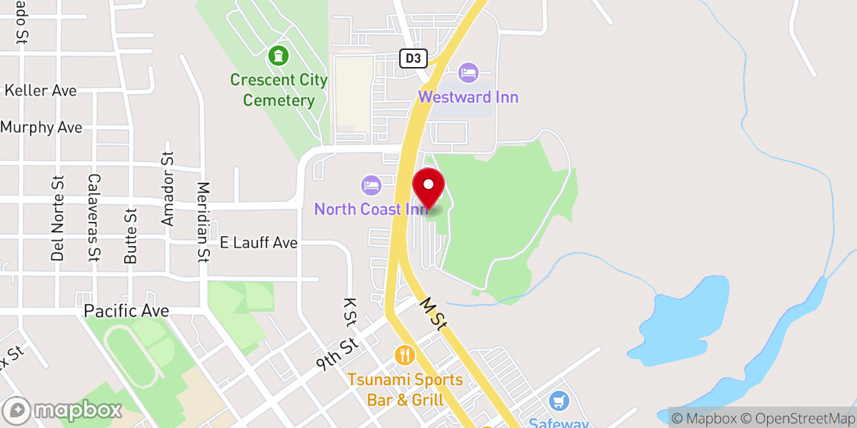 Map showing location of Del Norte County Fair