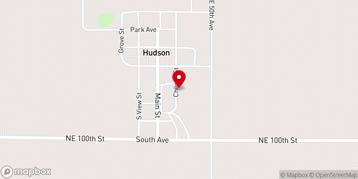 Map showing location of Hudson Cream