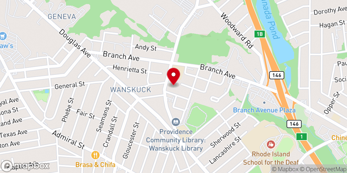 Map showing location of Victory Church Assemblies of God