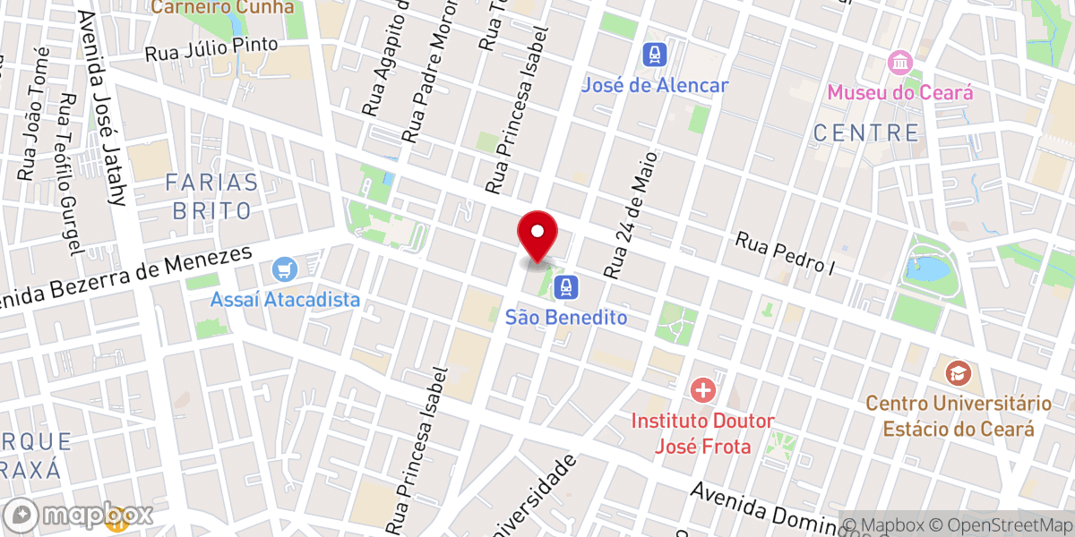 Map showing location of Santuário Arquidiocesano de Adoração Paróquia São Benedito
