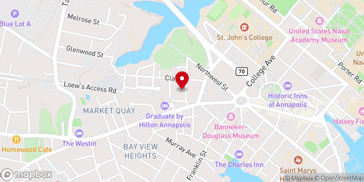 Map showing location of First Baptist Church of Annapolis, Inc.