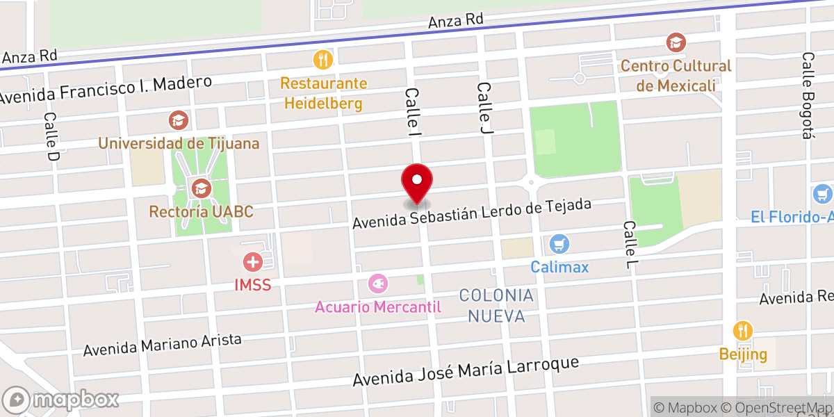 Map showing location of Parroquia de Nuestra Señora del Perpetuo Socorro