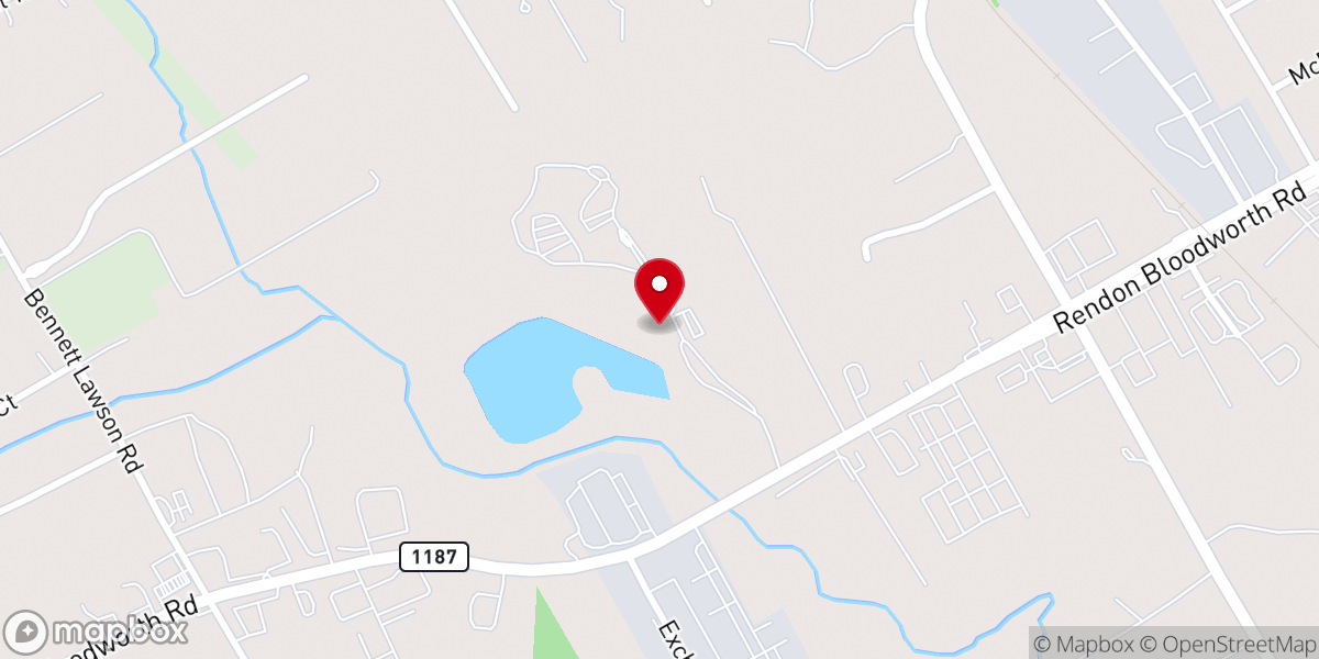 Map showing location of Creekwood Church