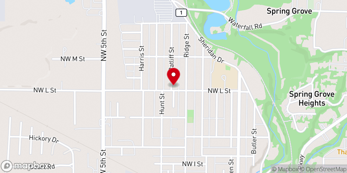 Map showing location of New Life Ministries-Church of the Nazarene