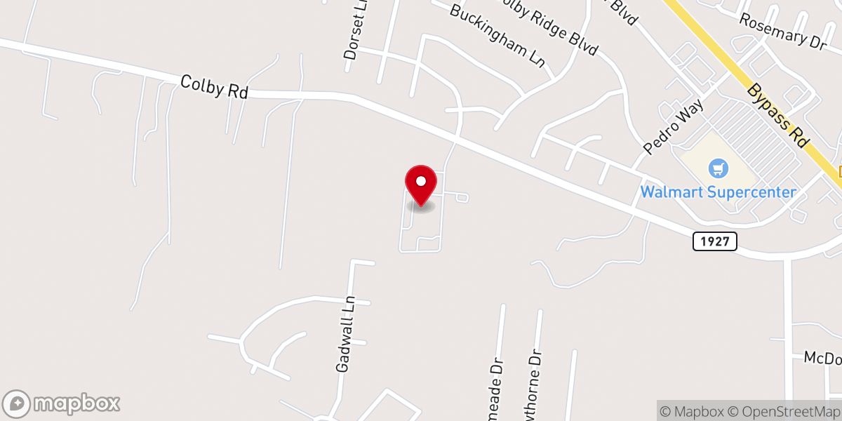 Map showing location of Winchester First Church of God