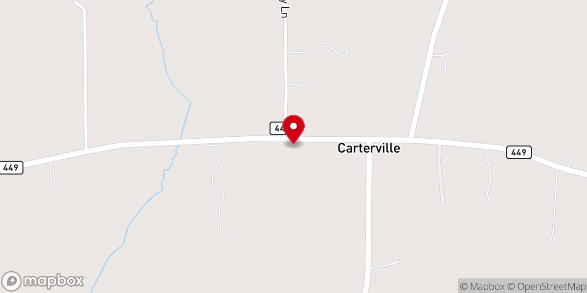 Map showing location of Cartersville Church Of Christ