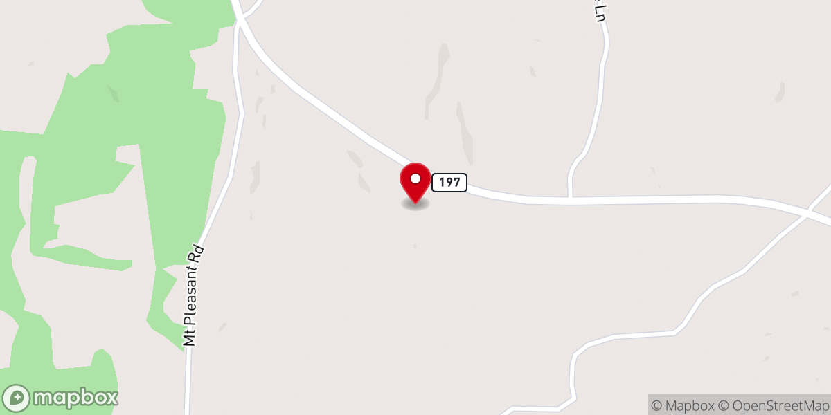 Map showing location of Mt Pleasant U. M. Church