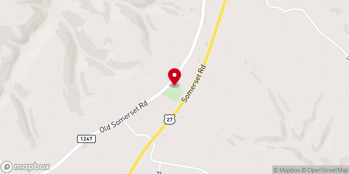 Map showing location of Mt Moriah Christian Church