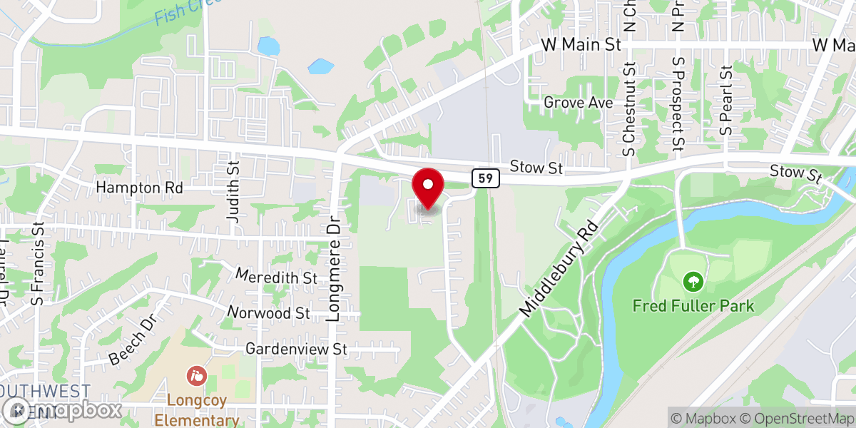 Map showing location of Freedom Fellowships