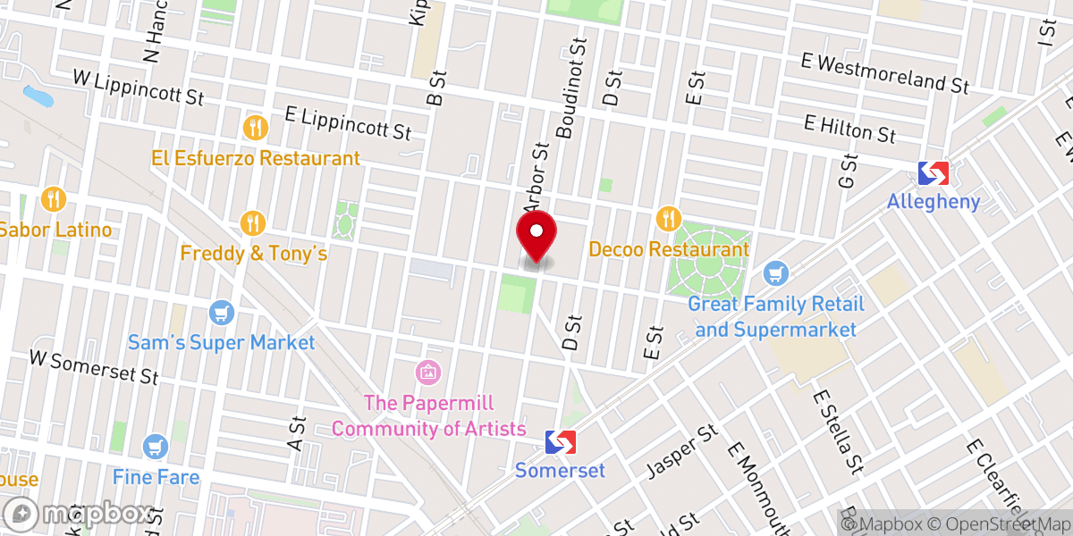 Map showing location of Liberty Baptist Church