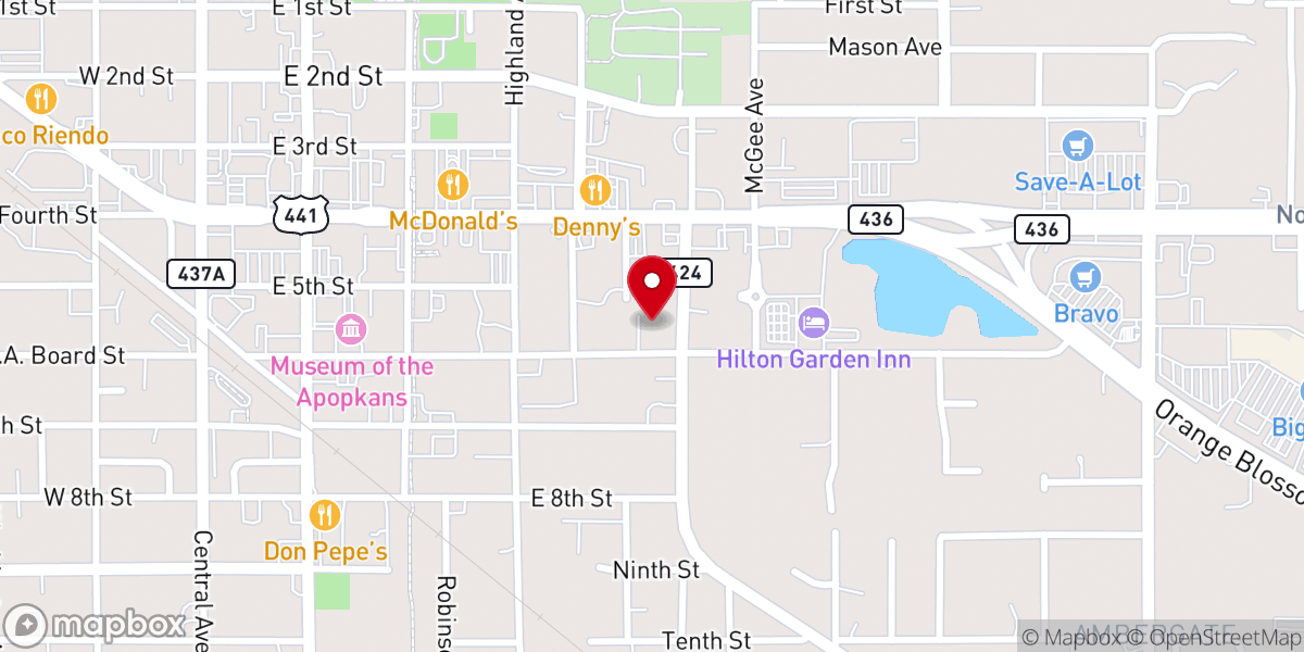 Map showing location of Grace Gospel Church