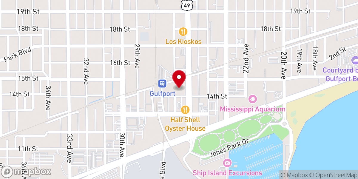Map showing location of Great Southern Club