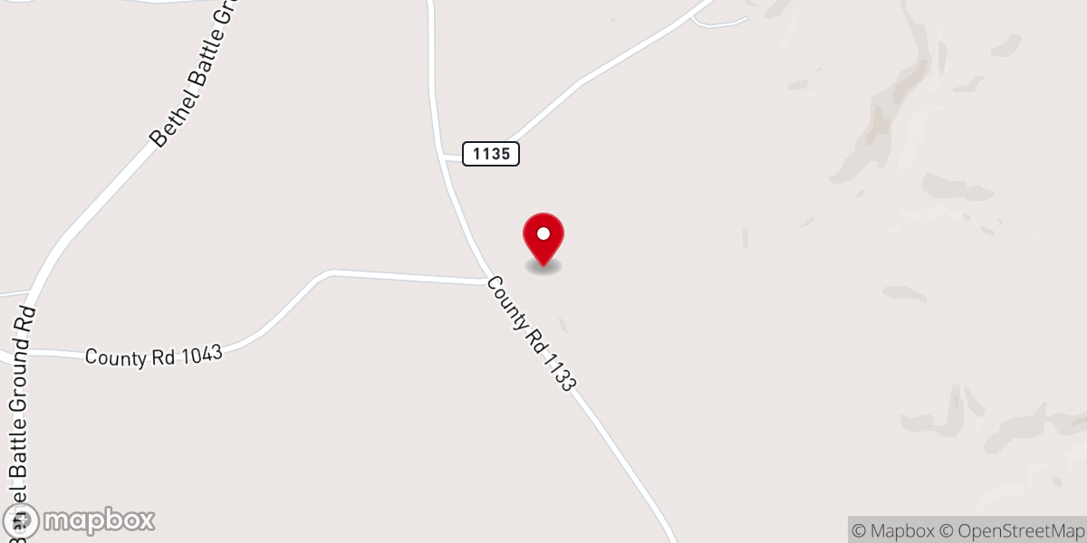 Map showing location of Salem Missionary Baptist Church