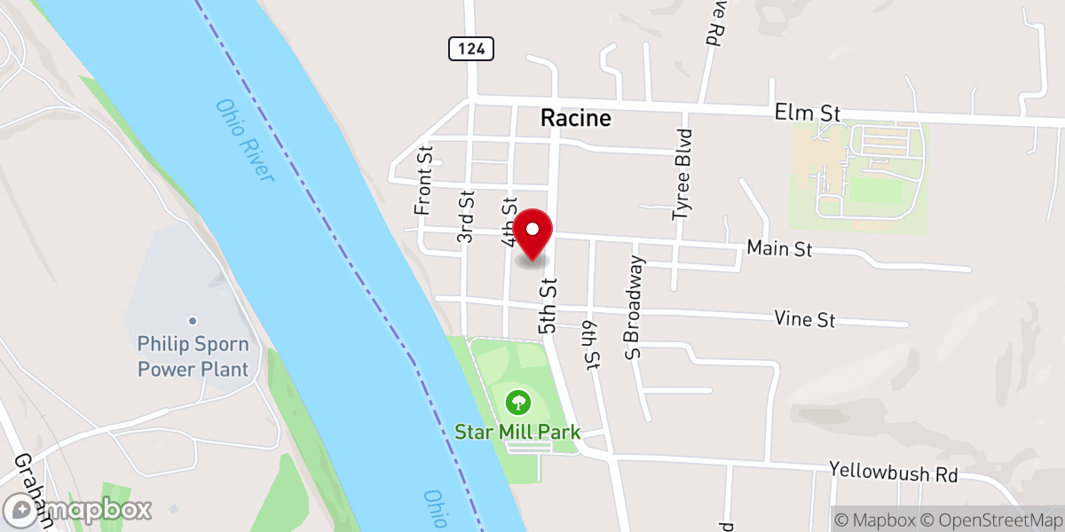 Map showing location of CHRISTIAN OUTREACH CENTER