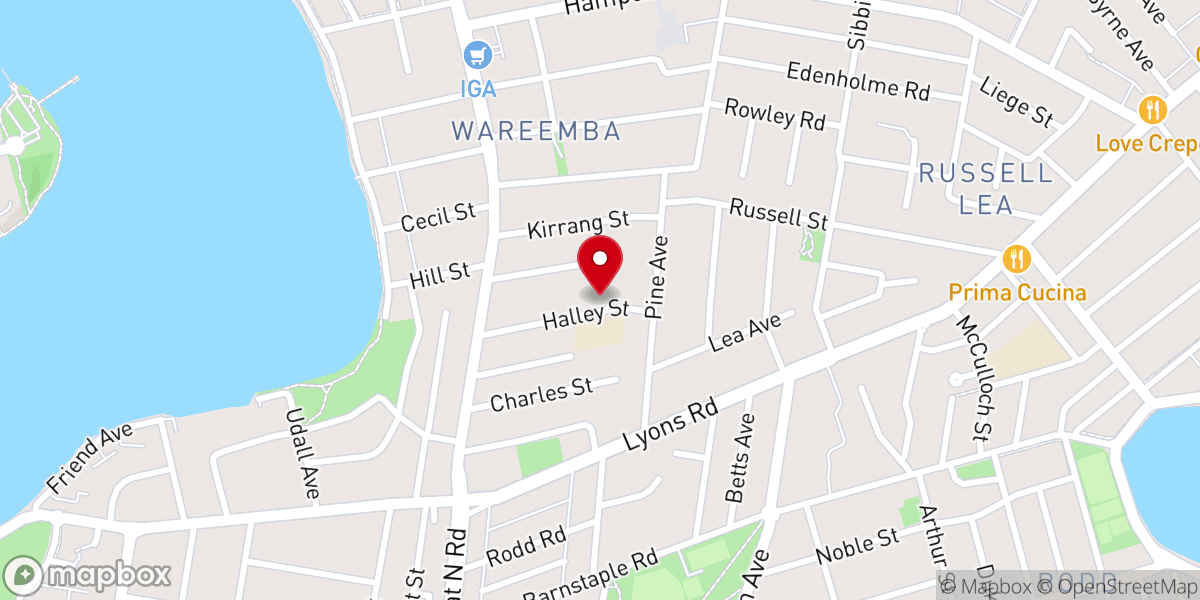 Map showing location of All Hallows Catholic Church