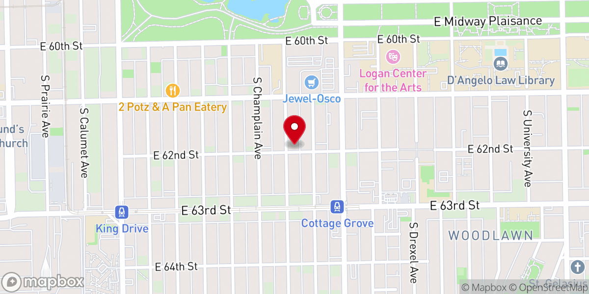 Map showing location of Langley Avenue Church of God