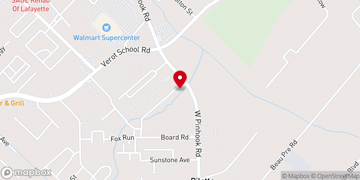 Map showing location of Evangeline Baptist