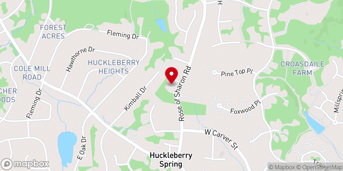Map showing location of Bethel Christian Center