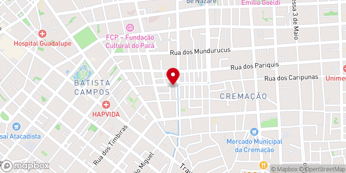 Map showing location of Paróquia Sagrado Coração de Jesus