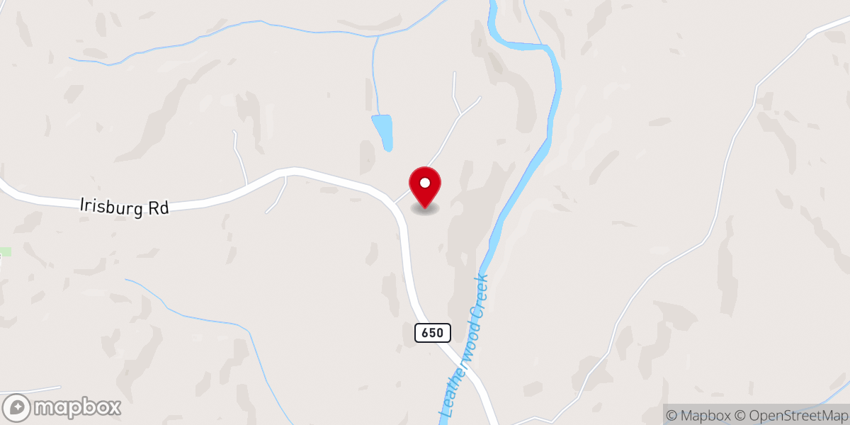 Map showing location of Soul's Harbor Holiness Church