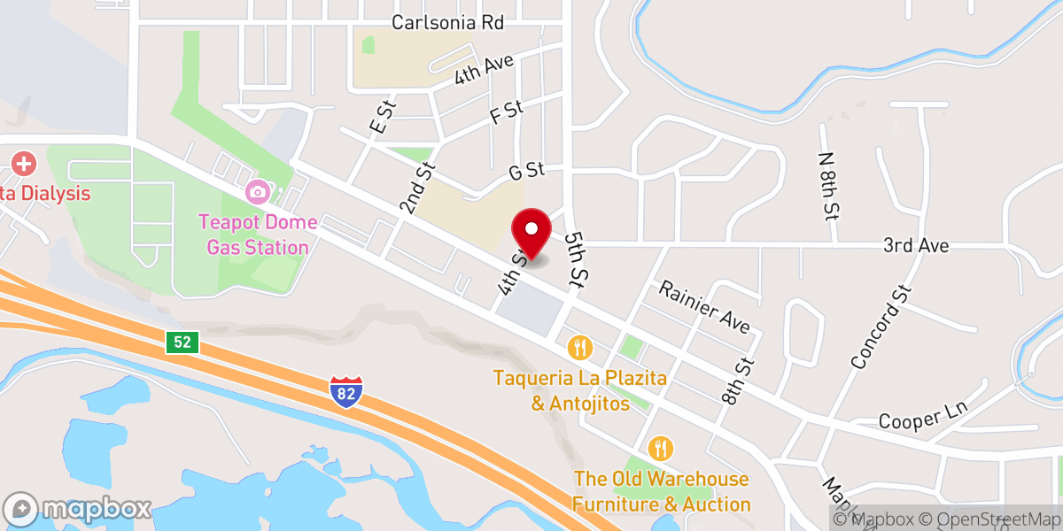 Map showing location of Orchardview Bible Missionary Church