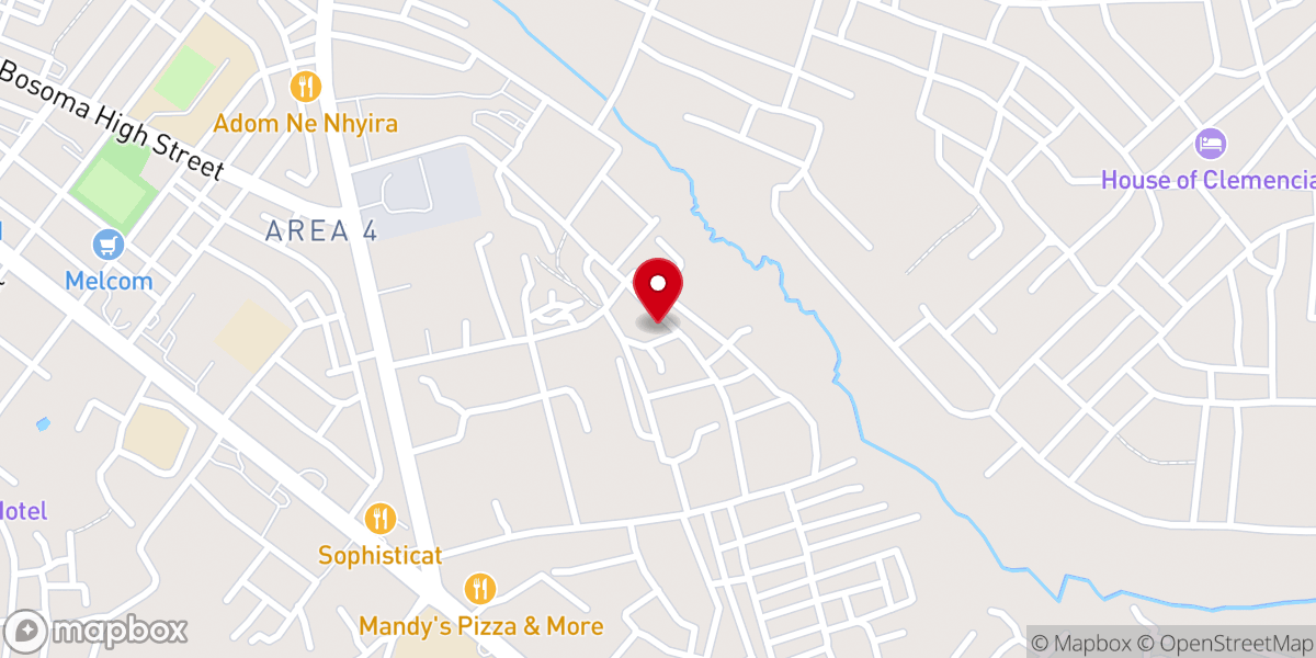 Map showing location of Christ Apostolic Church Int.penkwase