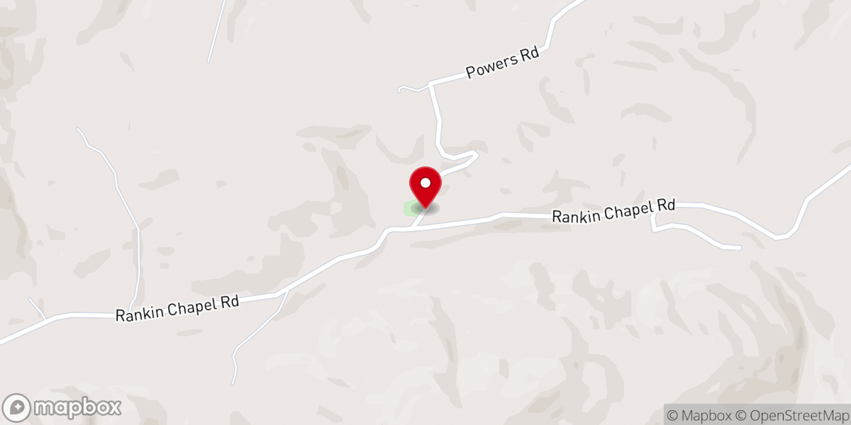 Map showing location of Rankin Chapel Missionary Baptist Church
