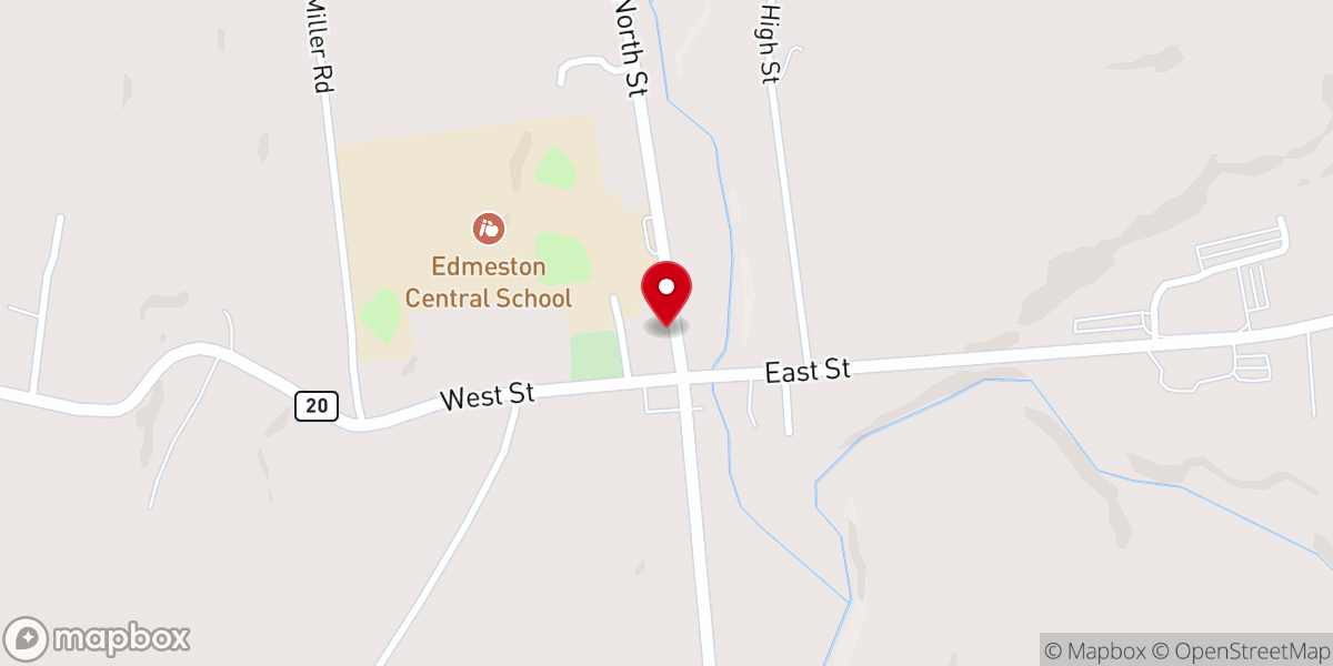 Map showing location of Baptist Church