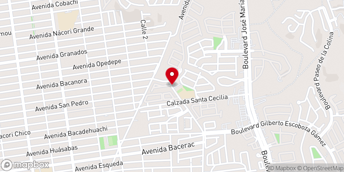 Map showing location of Iglesia Evangélica Libre Arbol De Vida