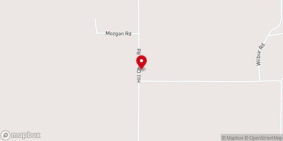 Map showing location of Hill Baptist Parsonage