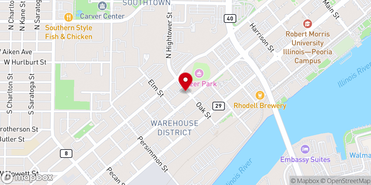 Map showing location of Church 2:14