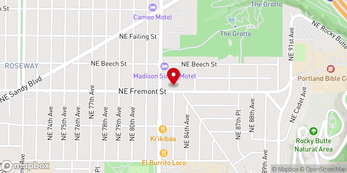 Map showing location of First Orthodox Presbyterian Church