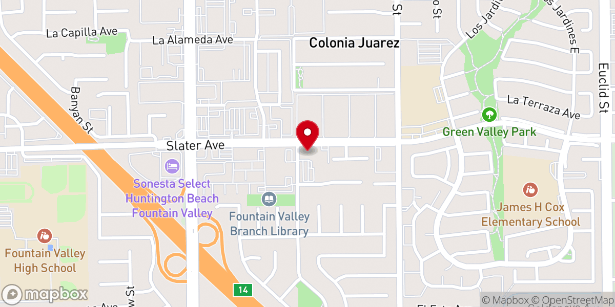 Map showing location of King of Glory Lutheran Church