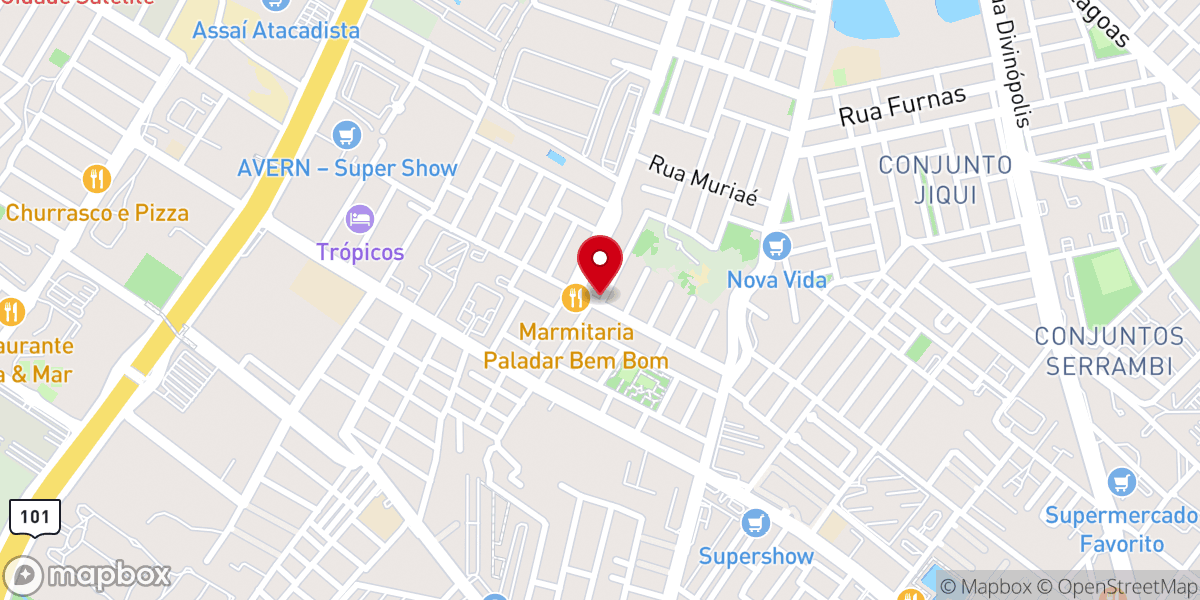 Map showing location of Igreja Cristã Evangélica de Natal