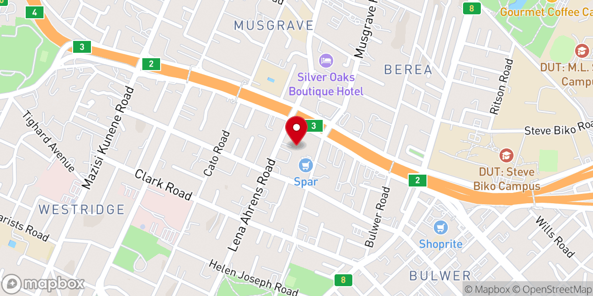 Map showing location of Reformed Old Catholic Church in SA