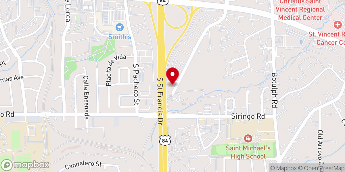 Map showing location of Ascent Bible Church