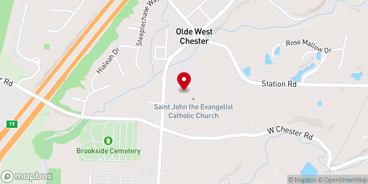 Map showing location of St John Fish Fry