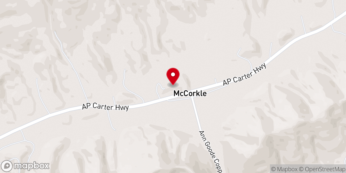Map showing location of Mount Vernon United Methodist Church
