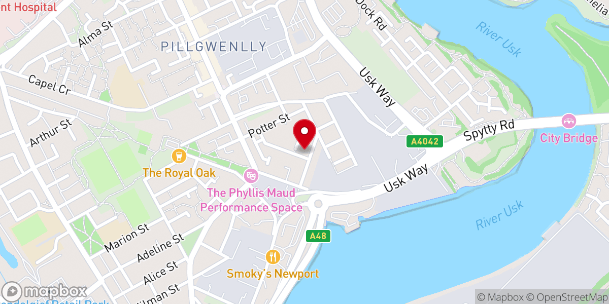 Map showing location of St Michael's Church