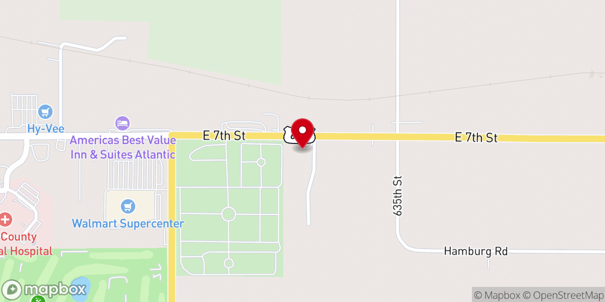 Map showing location of Atlantic Seventh-day Adventist Church
