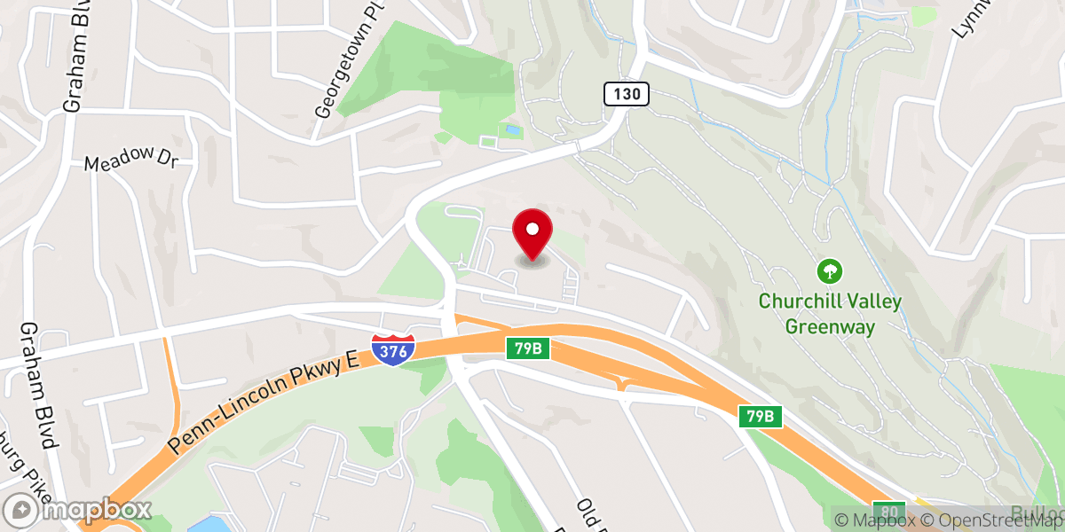 Map showing location of Beulah Presbyterian Church