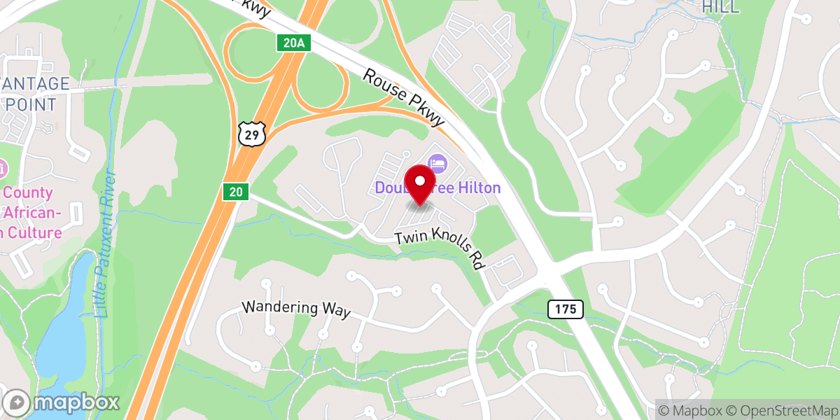 Map showing location of Columbia Church of God-Christ